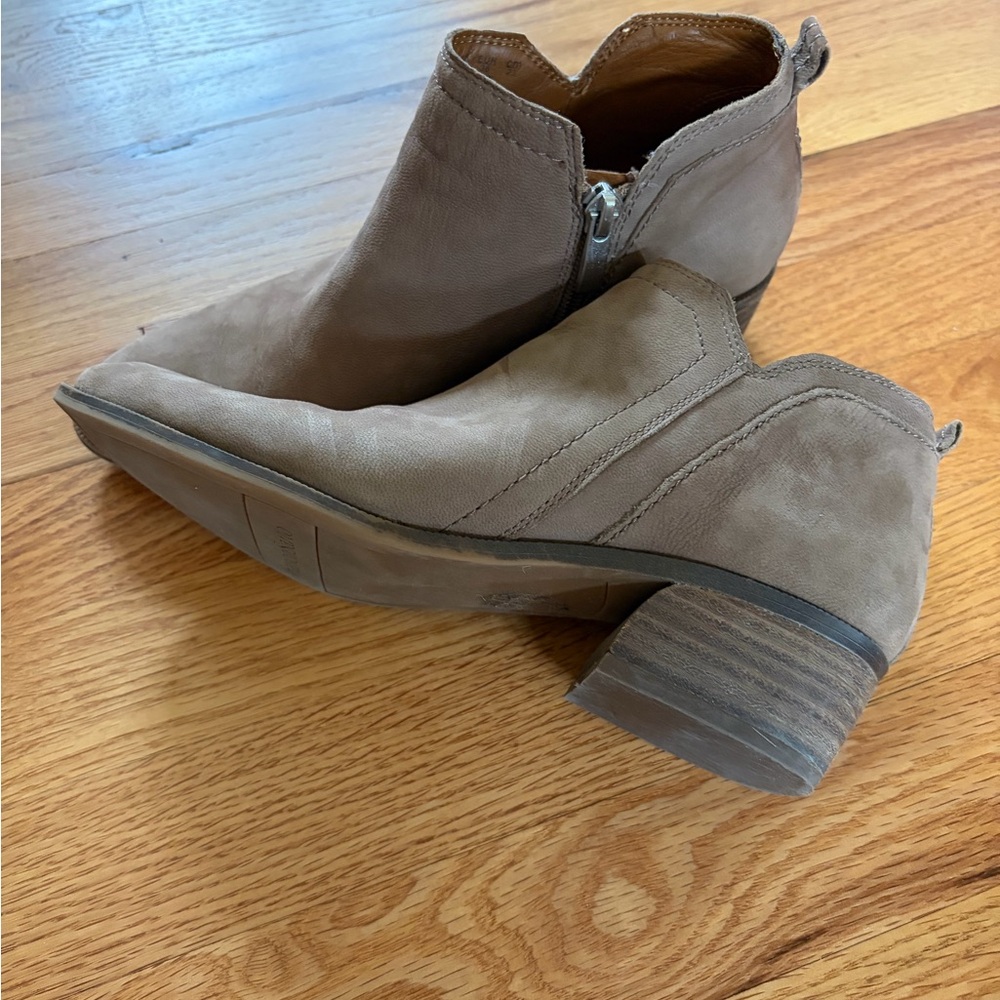 Franco Sarto Brown Ankle Booties